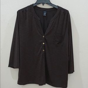 Plus Size 3/4 Sleeve Top